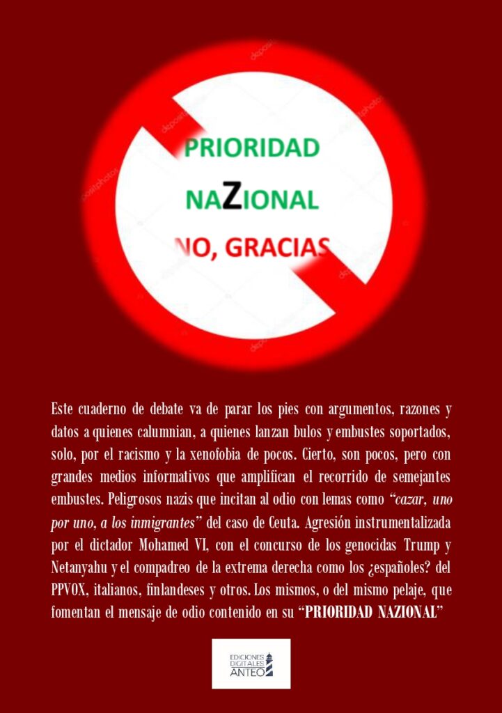 Contraportada ¿Prioridad nazional? No,gracias