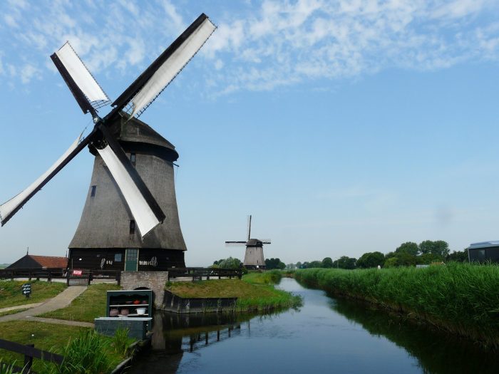 Holanda. Grupos de molinos