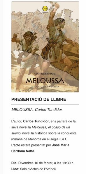 Presentación de Meloussa en Mahón